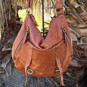 Sabina New York Leather Crossbody Bag EUC. Lots of different pockets.